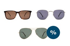 50% discount on Lentiamo sunglasses (bonus)